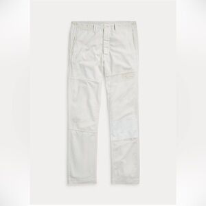RRL Double RL Ralph Lauren Mathieu Work Pant - Repaired Off White